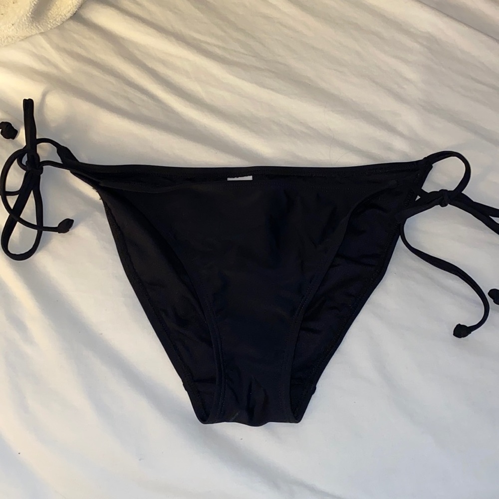 NWT Black String Bikini Bottom